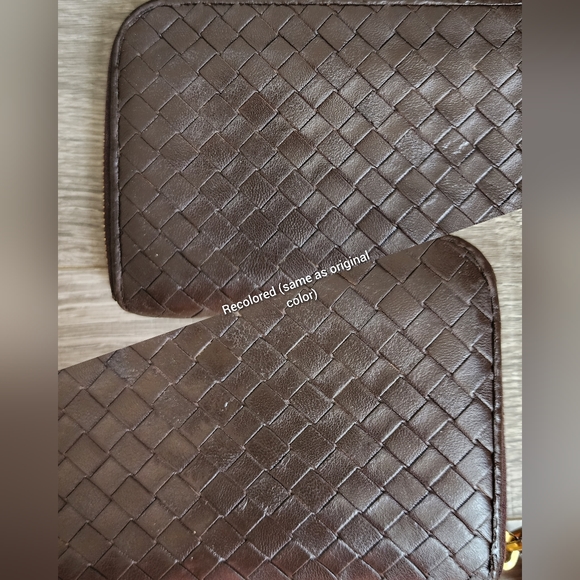 CLEAN Bottega Veneta Vintage Intrecciato Zip Around Wallet - Picture 5 of 14